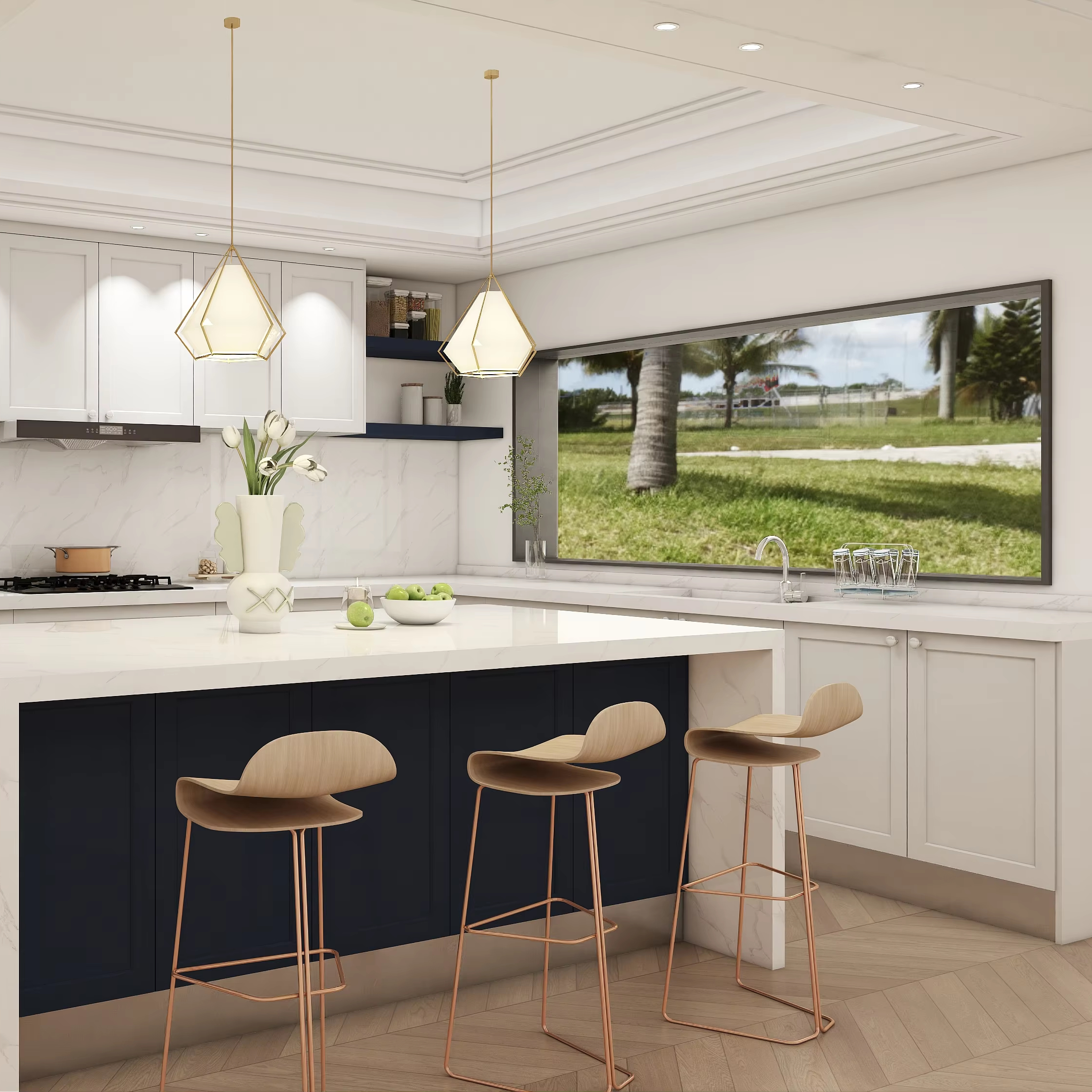 Refined Stainless Kitchen Design