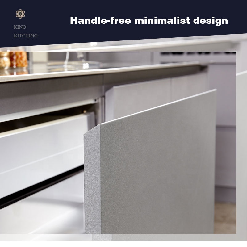 Modern Designs Kitchen Cabinets with Pantry and Island with Sink Stainless Steel Kitchen Cabinet Shaker Kitchen Cabinet