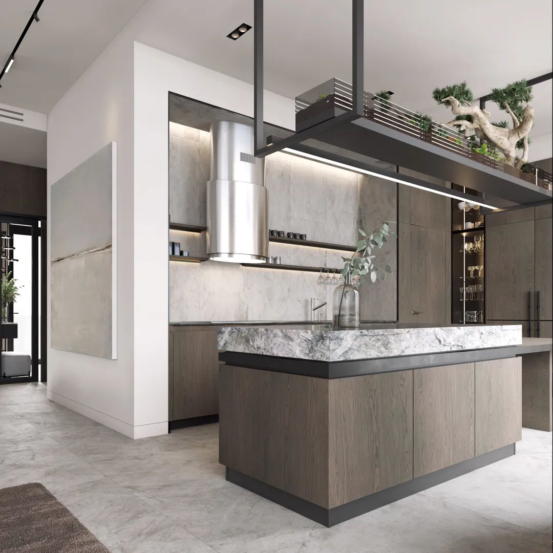 Kitchen Cabinets Kitchen Furniture for Apartment Design Integral Stainless Steel New One Set Modern Lacquer Painting 15 Years