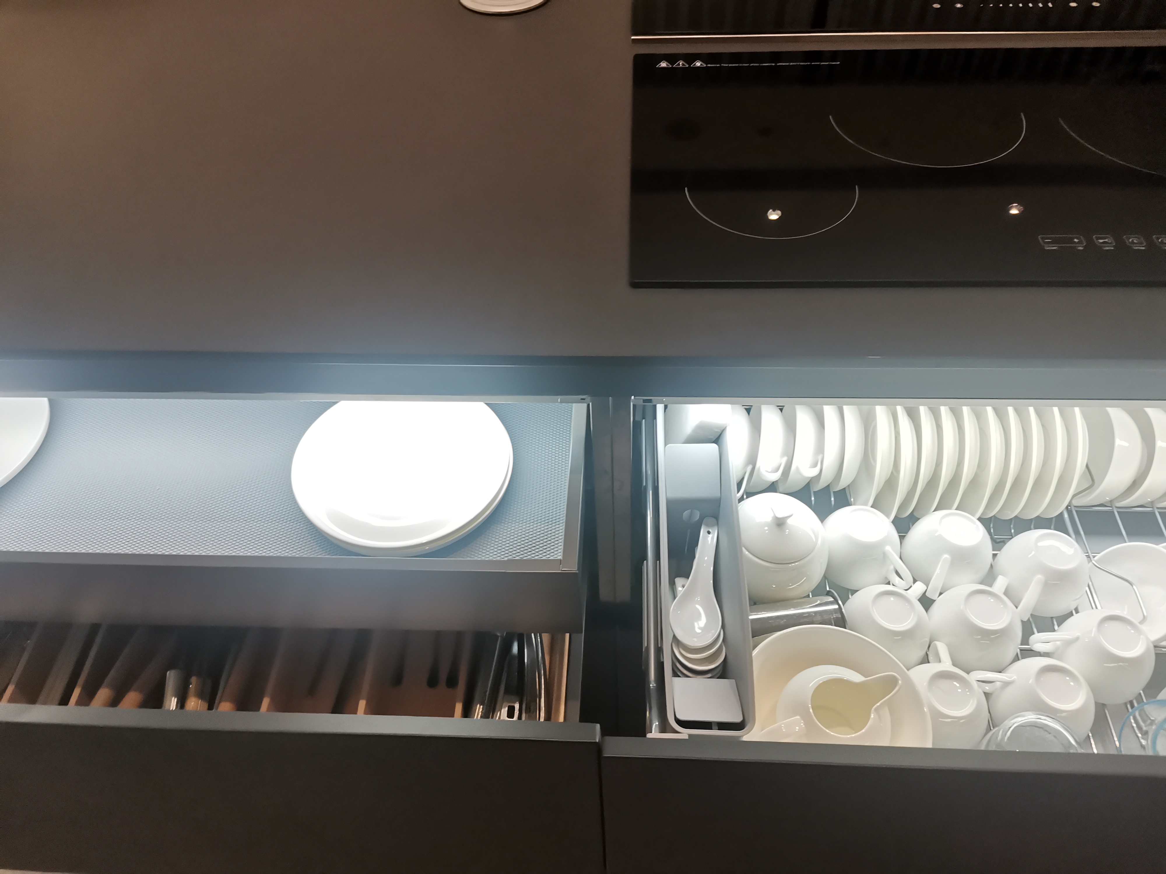 Elegant Stainless Steel Kitchen Cabinets