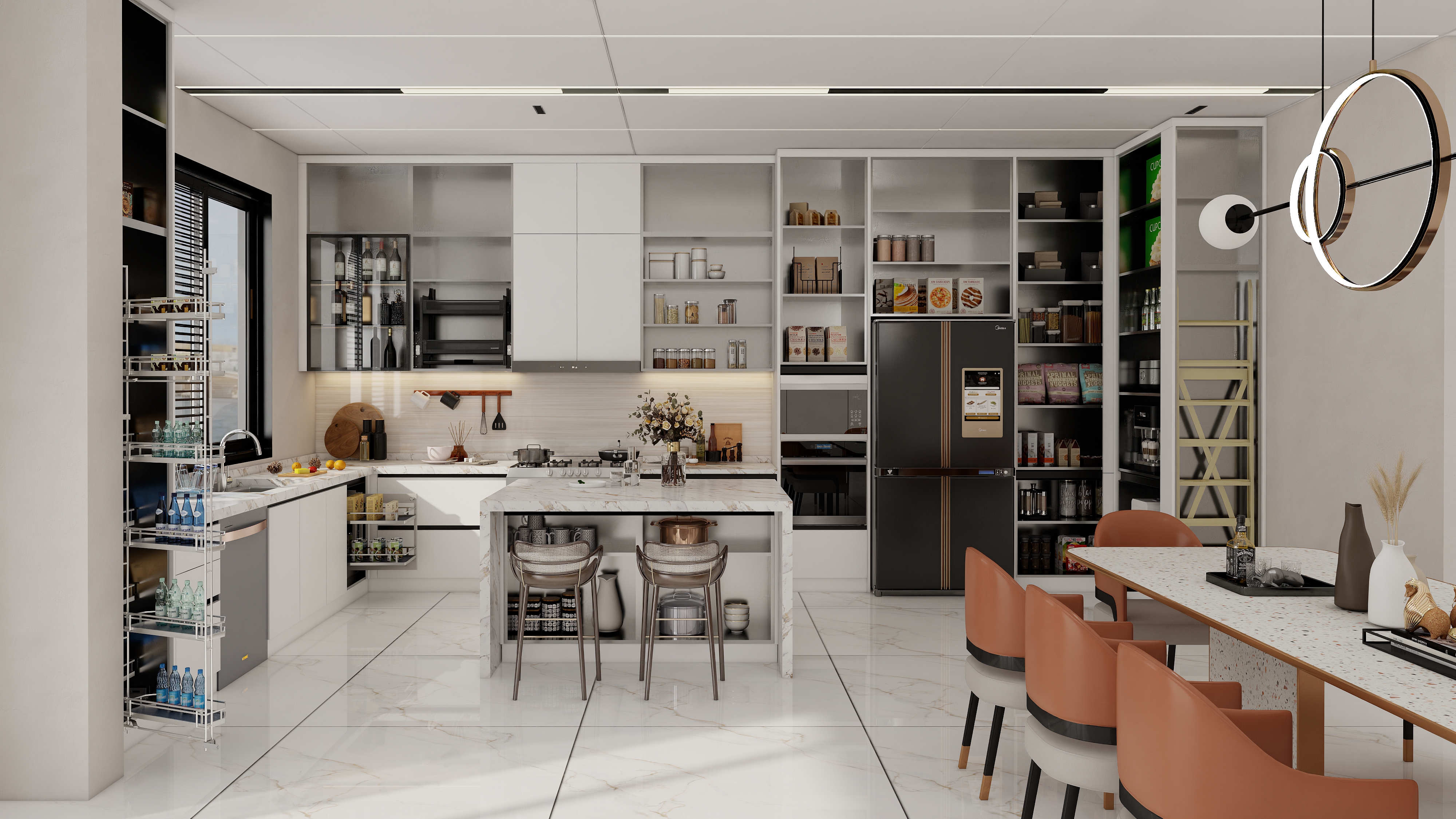 Modern Furniture Price Ready to Assemble Furniture Complete Sets Stainless Steel Modular Kitchen Cabinets for Sale
