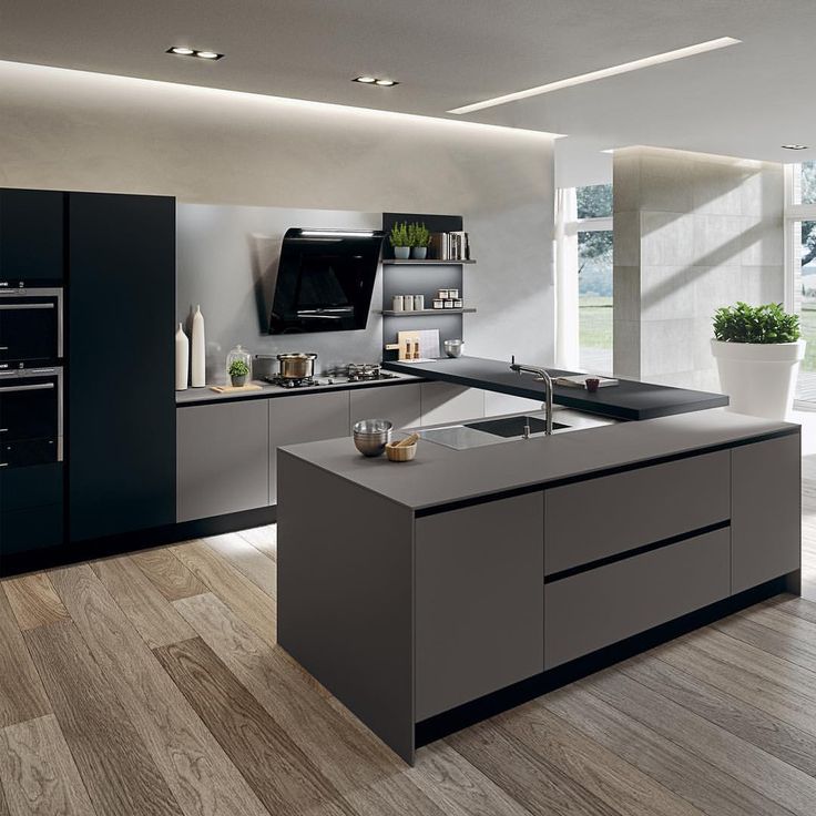 Space-saving Sliding Door Stainless Steel Luxury Kitchen Cabinets