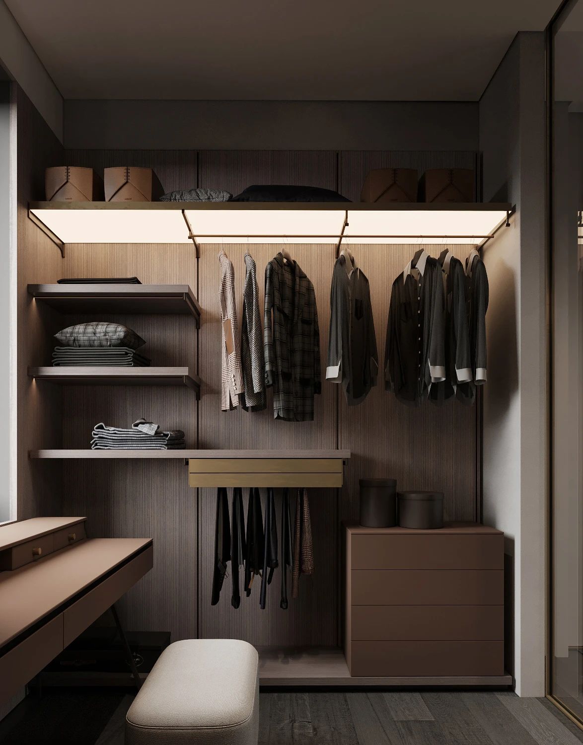 High End Modular Custom Wooden Design Wardrobes Modern Bedroom Closet Wardrobe