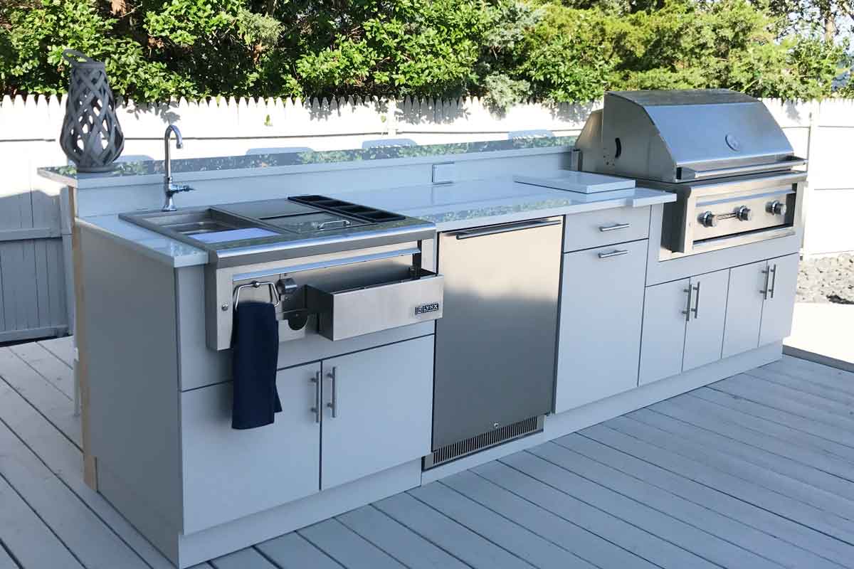 Outdoor Kitchen Cabinet Stainless Steel Kitchen Modern BBQ Cabinet