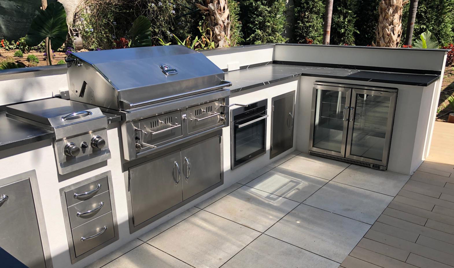 BBQ Kitchen Cabinet Door Panel Stainless Steel Outdoor Kitchen Muebles De Cocina Exterior Cuisine Professionnelle Inox