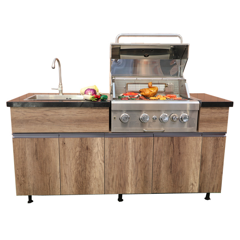 Top Selling Custom Modular Outdoor Kitchen Garden State  Gas Grill Customized Outdoor Kitchen 304 304 Stainless Steel