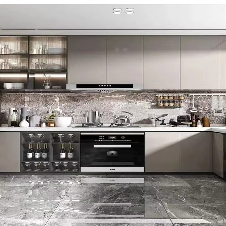 Upscale Stainless Steel Kitchen Units