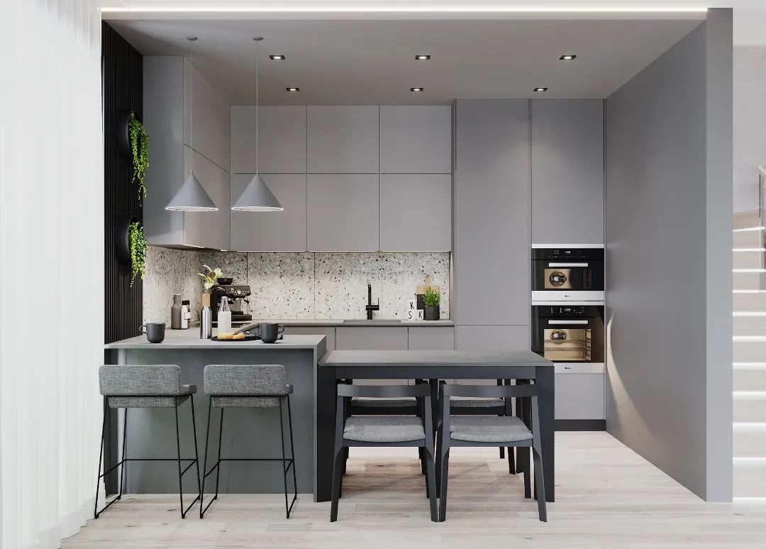 Modern Design Style Furniture Ready to Assemble Cupboard Complete Sets Stainless  Steel Drawer Modular Kitchen Cabinets for Sale