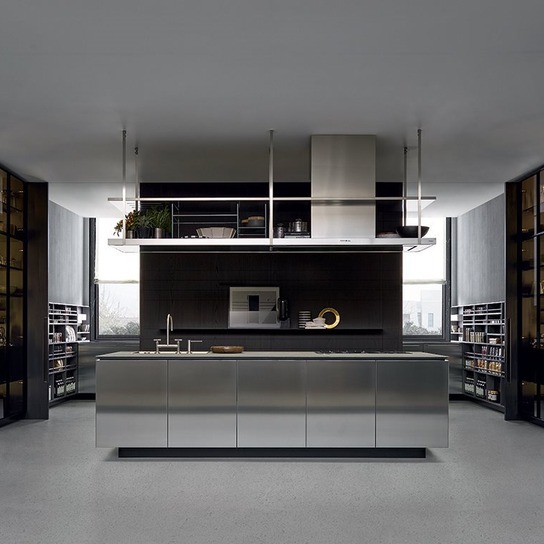 Kino Smart Black Modern Full Set Home Kitchen Corner Cabinets Set Turkey Usa