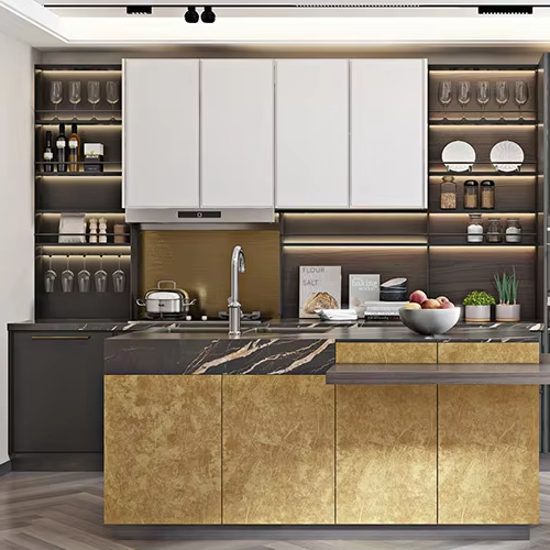 Sophisticated Stainless Steel Kitchen Cabinets
