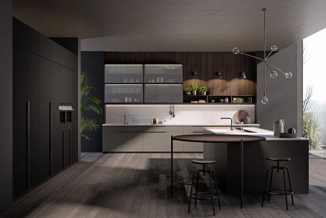 Modern Design Style Furniture Ready to Assemble Cupboard Complete Sets Stainless  Steel Drawer Modular Kitchen Cabinets for Sale
