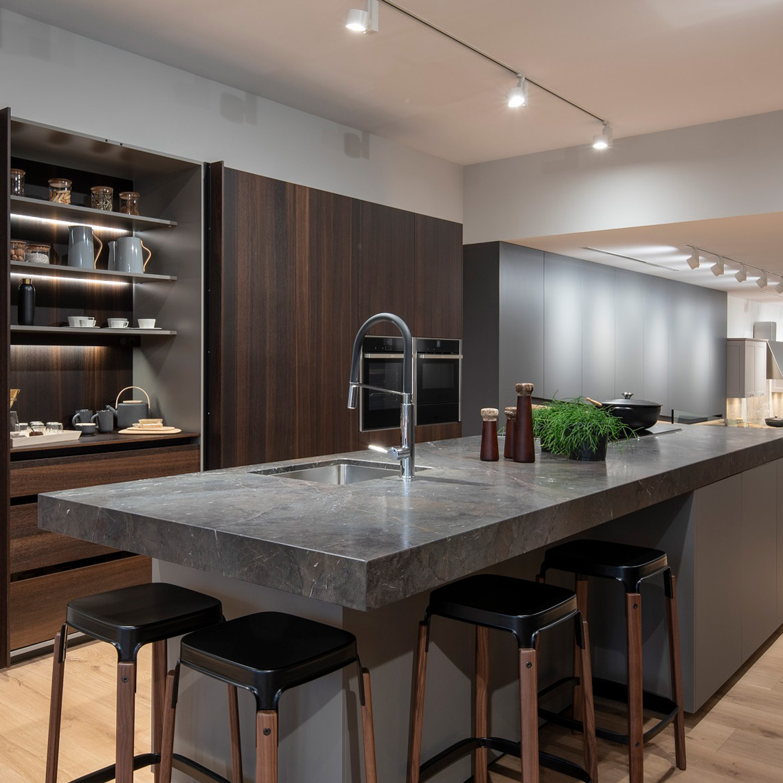 Modern Organizadores Muebles Para Cocina Particle Board Kitchen Cabinet