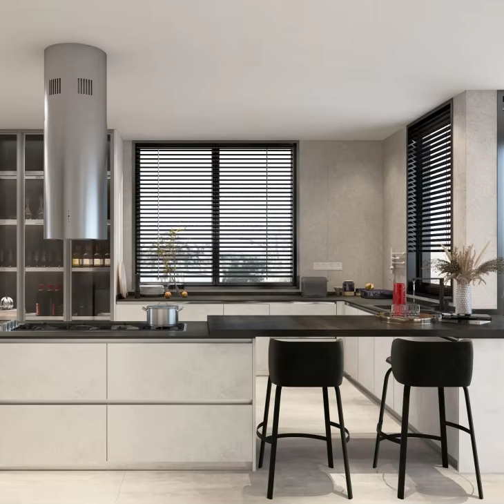 Custom Made Stainless Kitchen Cabinets