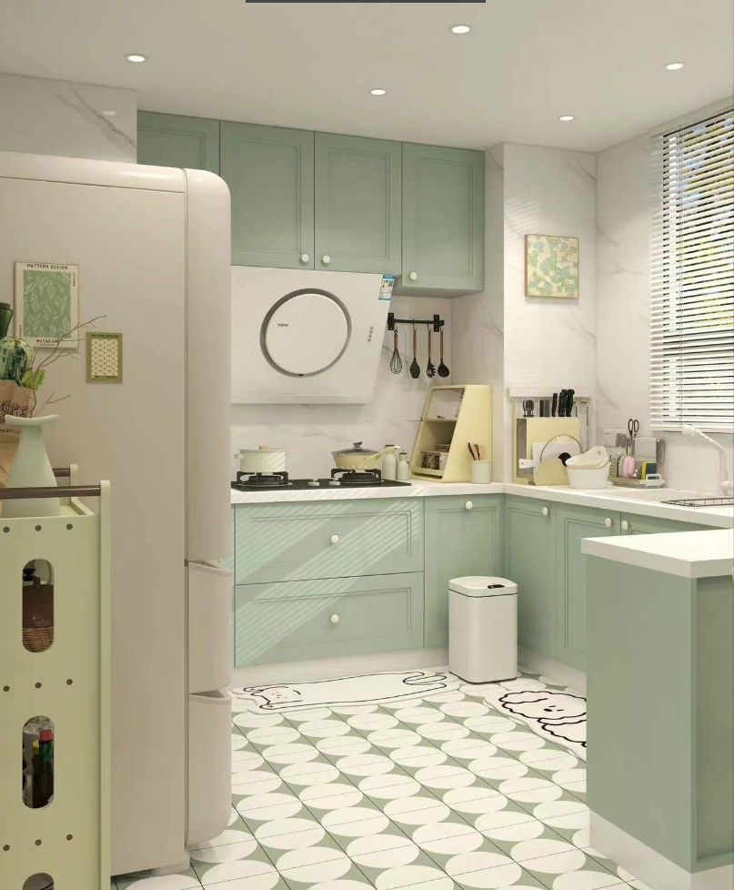 Pet-friendly Luxury Stainless Steel Kitchen Cabinetry