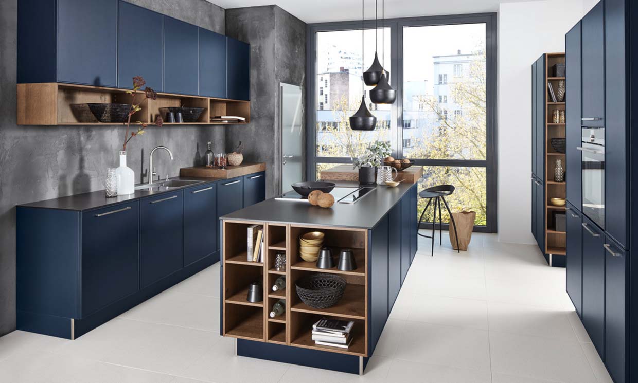 Modern Organizadores Muebles Para Cocina Particle Board Kitchen Cabinet