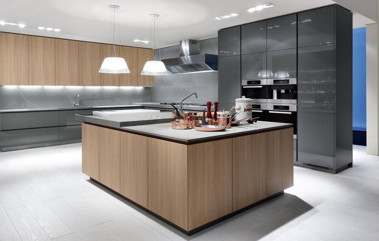 White Gloss Full Kitchen Handles Cabinets Set Designs