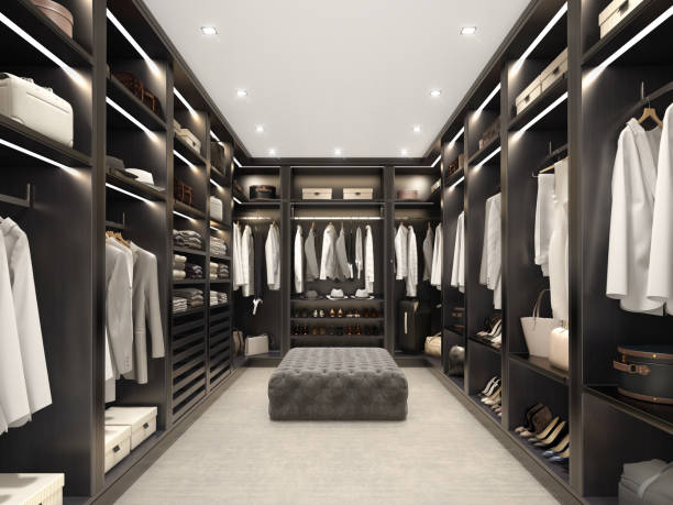 Light Luxury Metal Gold Wardrobe Armoire Dressing Extravagant Walk-in Closet Cupboards for Bedroom Wardrobe