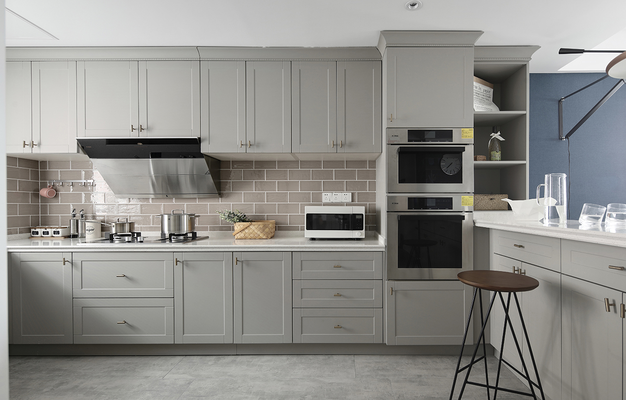 Kino Factory Price High End Matt Black Complete Luxury Kitchen Unit Industrial Import Hotel Free Design Modern Kitchen Cabinet