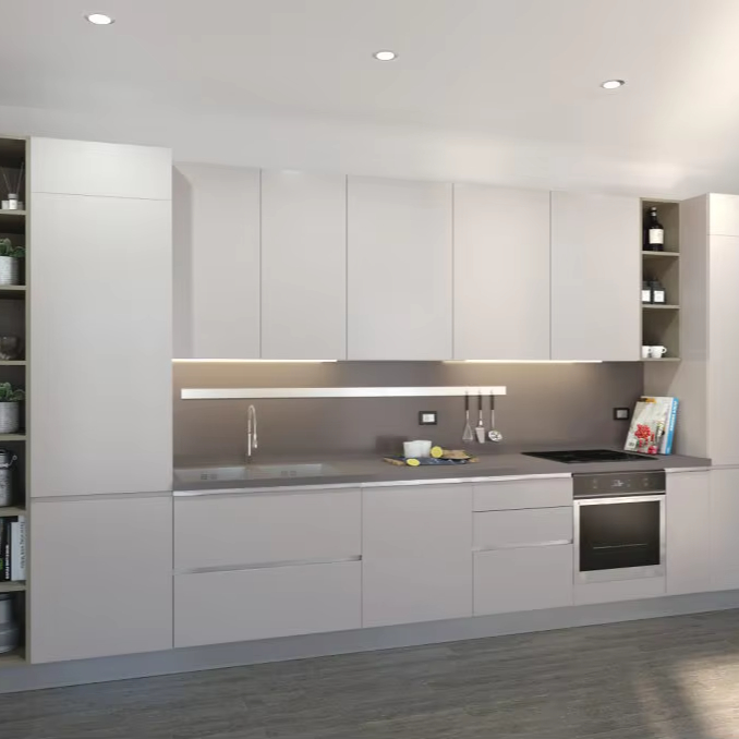 Matte Finish Stainless Steel Base Cabinet for Kitchen