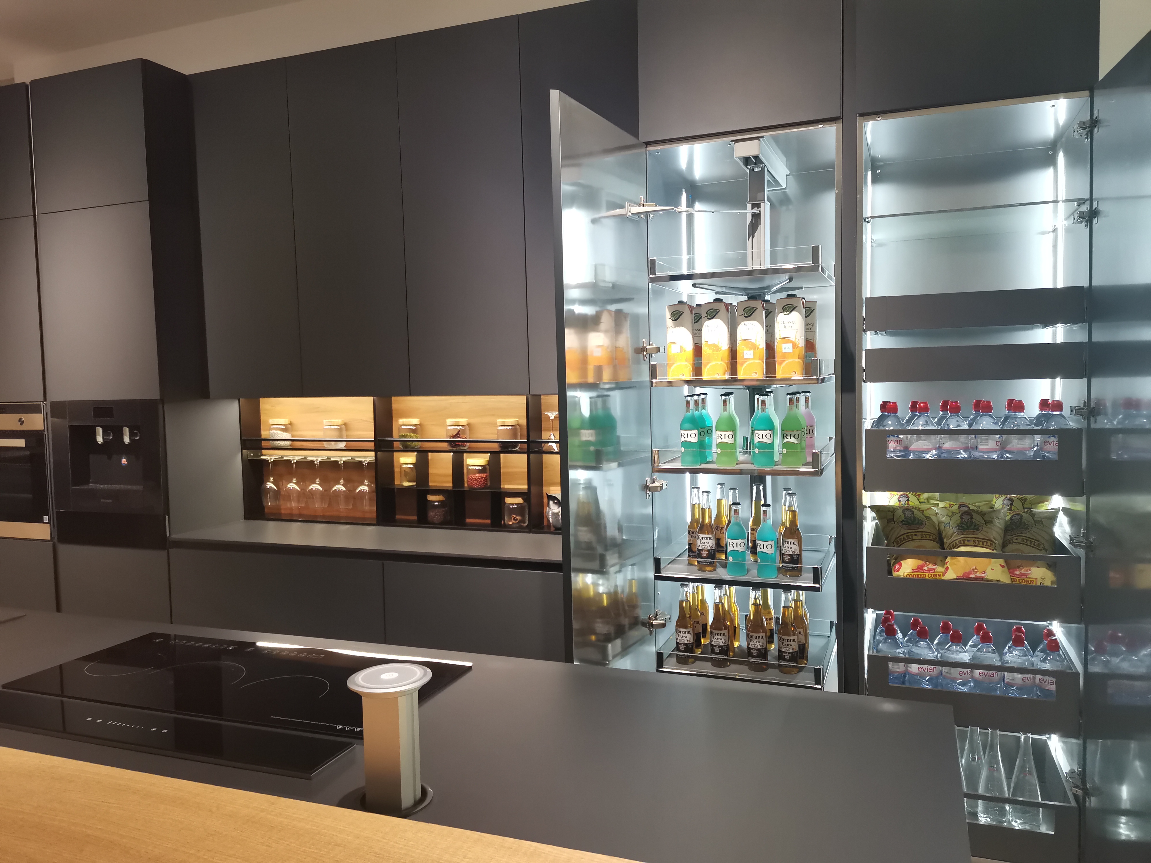 Elegant Stainless Steel Kitchen Cabinets