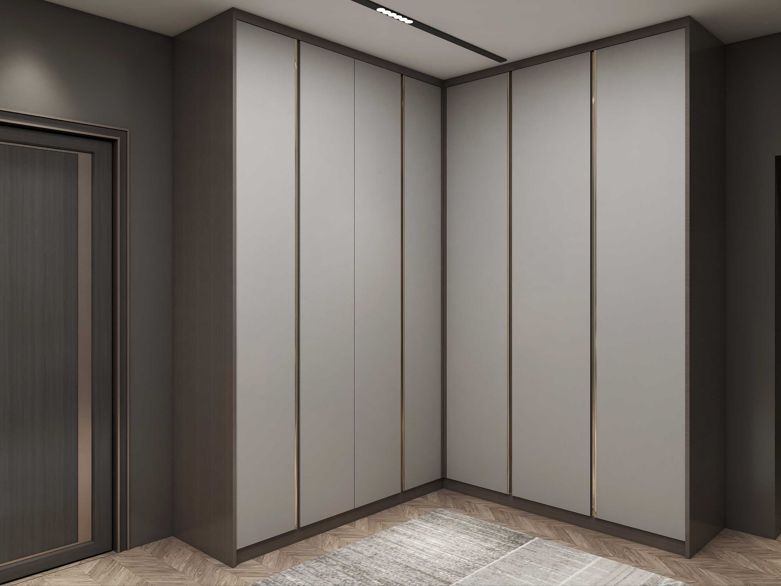 Modern Customize Bedroom Wardrobe Closet Portable Modern High End Wardrobe Cabinet with Wardrobe with Dressing Mirror