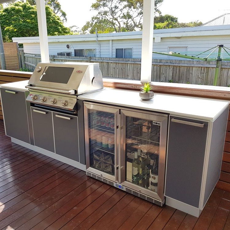 Waterproof Outdoor Bbq Kitchen Cabinet Doors Complete Sets