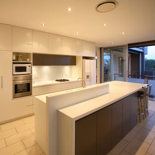 Luxury Stainless Steel Kitchen Cabinets with Adjustable Shelving