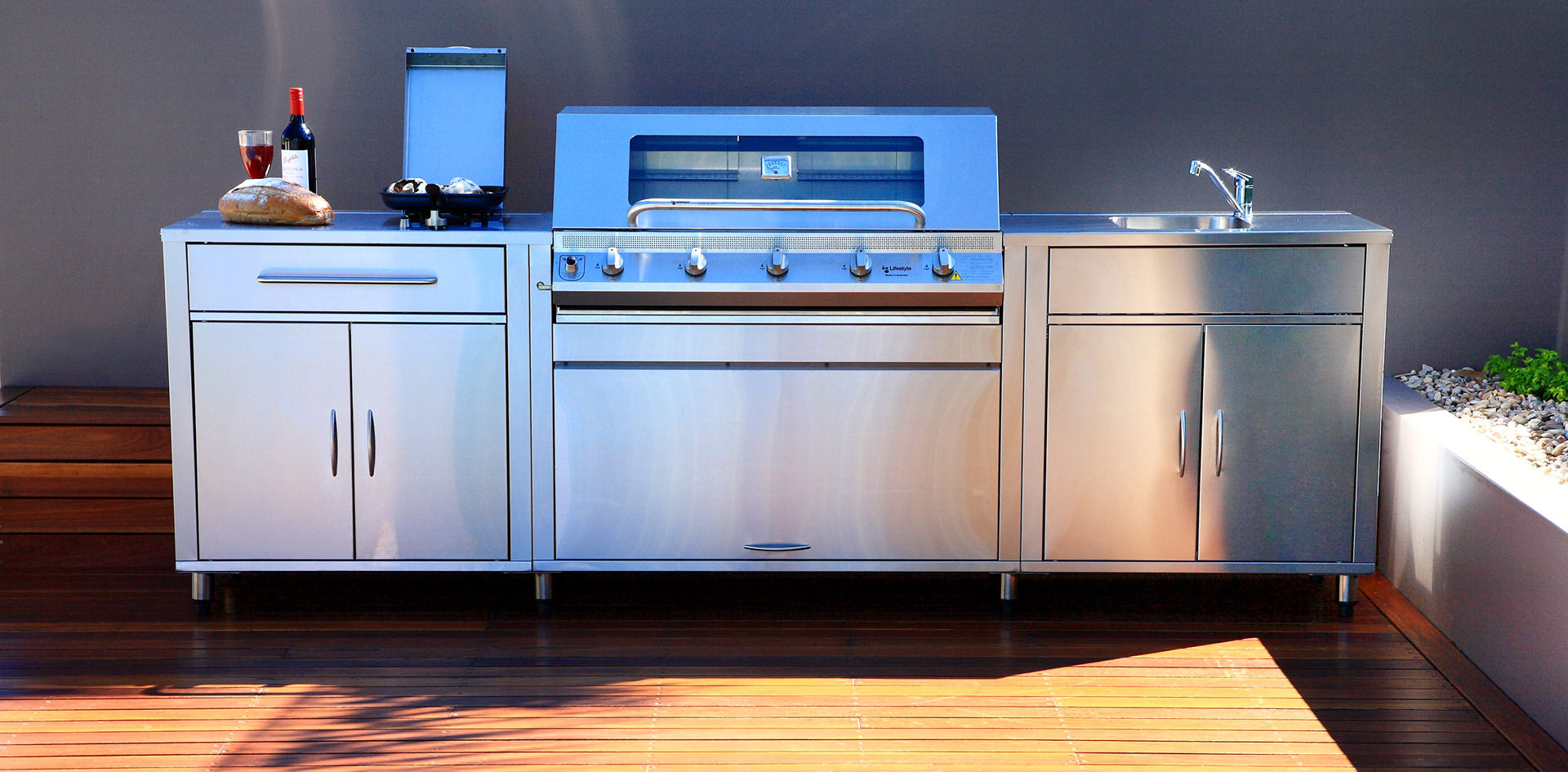 Modular Waterproof Anti-rust Outdoor Kitchen Garden Stainless Steel