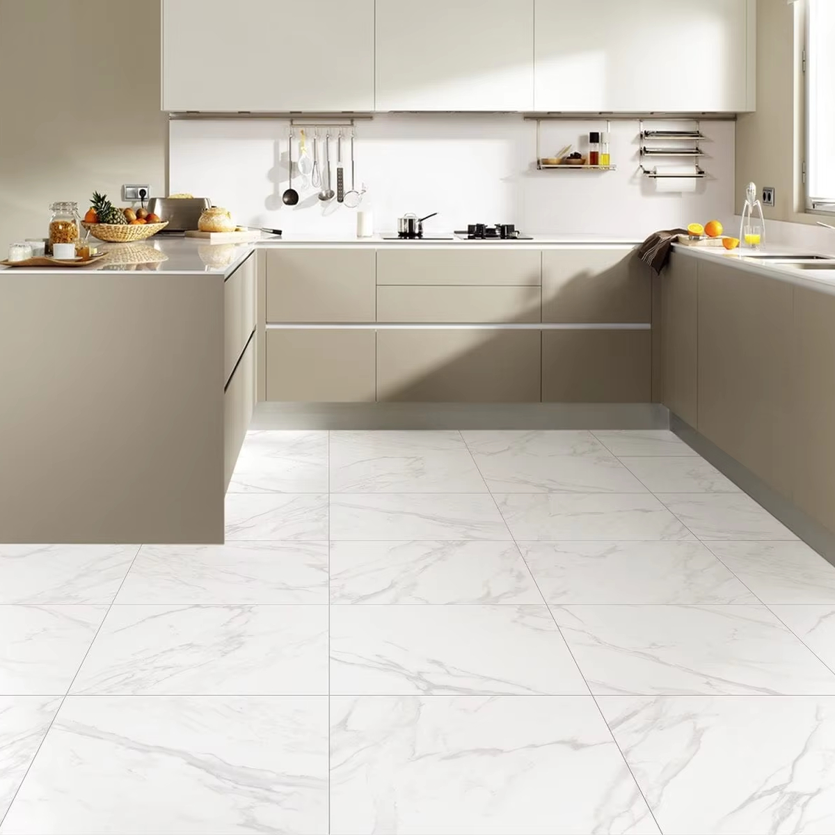 Fingerprint-resistant Stainless Steel Luxury Kitchen Cabinetry