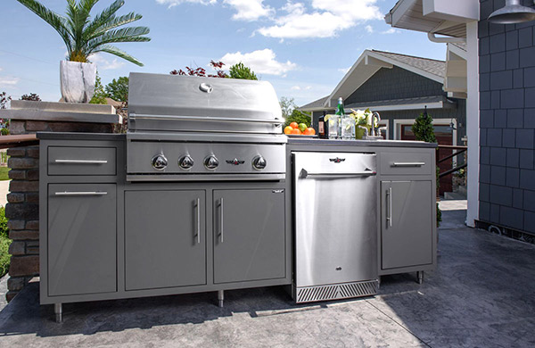 Outdoor Kitchen Cabinet Stainless Steel Kitchen Modern BBQ Cabinet