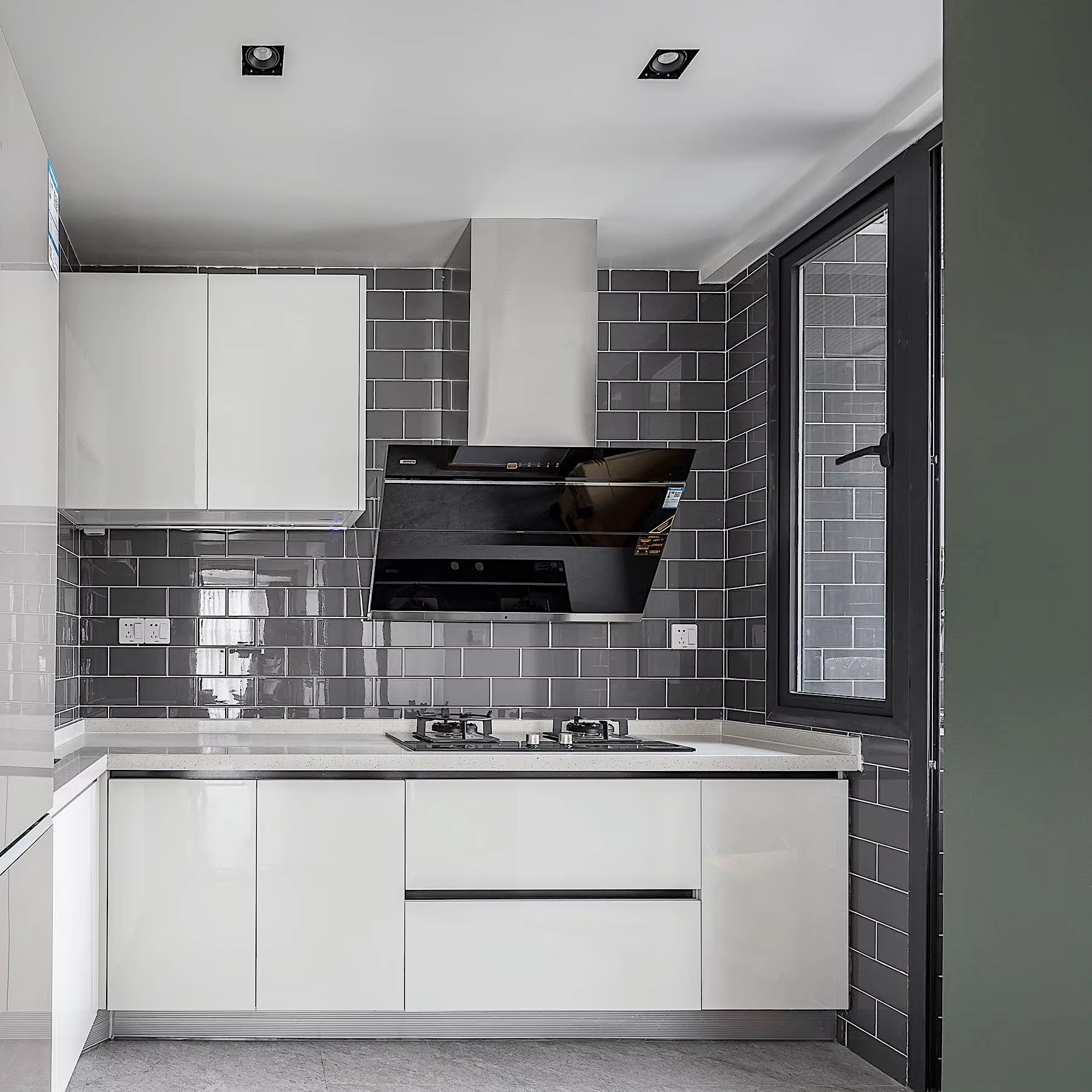 Modern Design Style Furniture Ready to Assemble Cupboard Complete Sets Stainless  Steel Drawer Modular Kitchen Cabinets for Sale