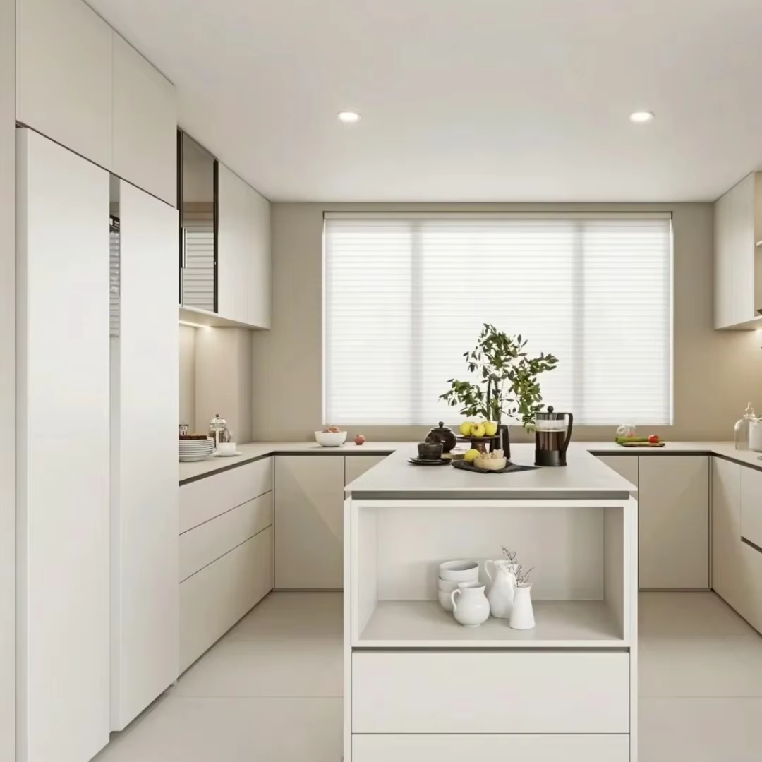 Modern Design Style Furniture Ready to Assemble Cupboard Complete Sets Stainless  Steel Drawer Modular Kitchen Cabinets for Sale