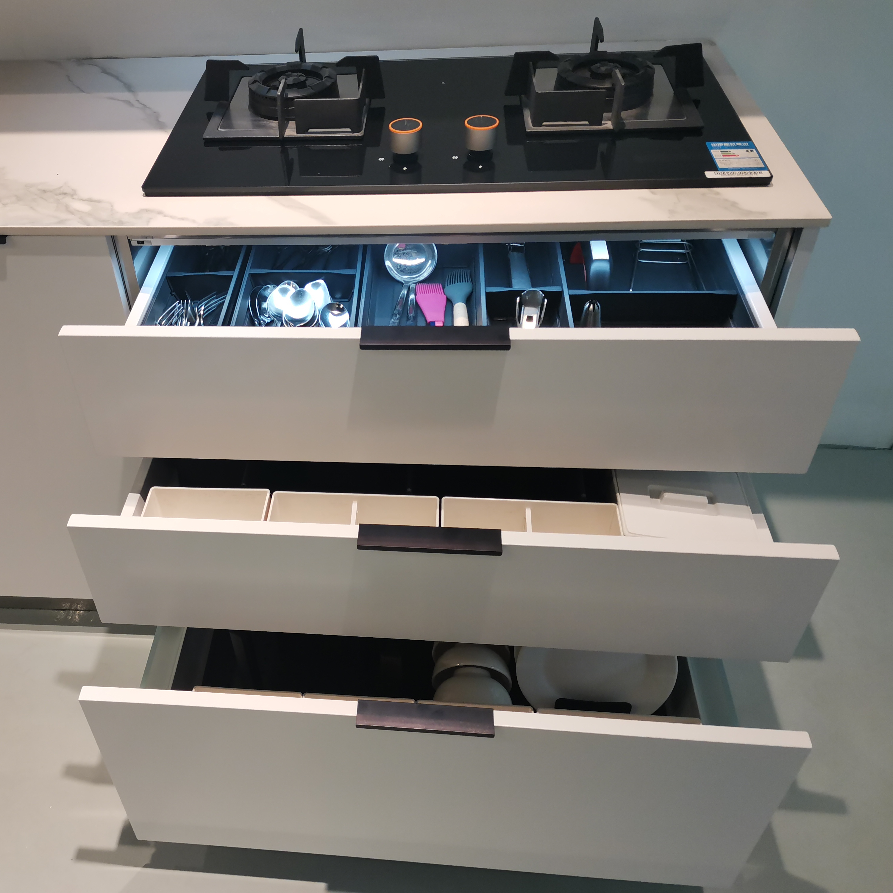 Residential Stainless Steel Kitchen Cabinets