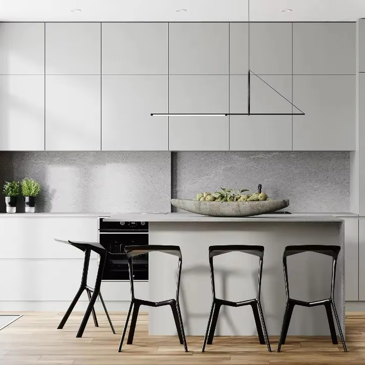 Matte Finish Steel Kitchen Cabinet