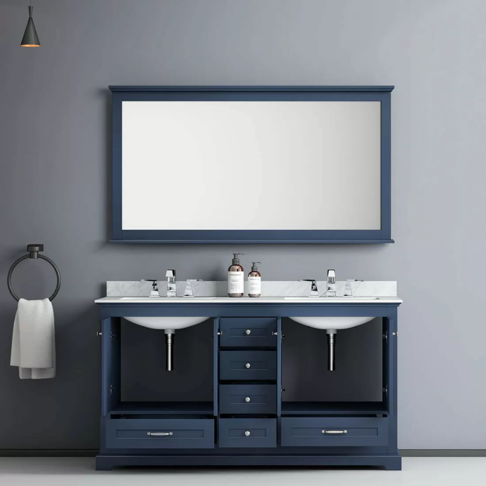 Aim  Smart Basin Mirror Luxury Modern Contemporary Toilet Furniture Set with Stone Sink Cabinet Bathroom Vanities