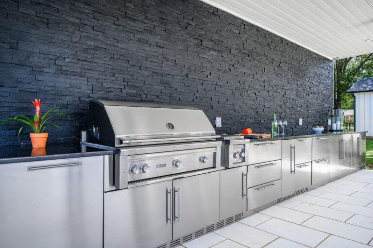 Factory Kitchen Cabinets Stainless Steel Material Anti-water Anti-rust BBQ Cabinet Outdoor Kitchen Cabinet Custom