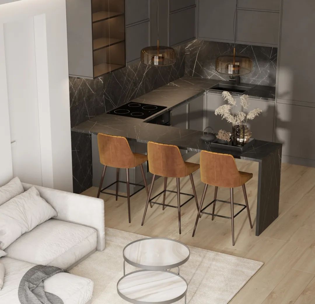 Modern Stainless Steel Kitchen Cabinet