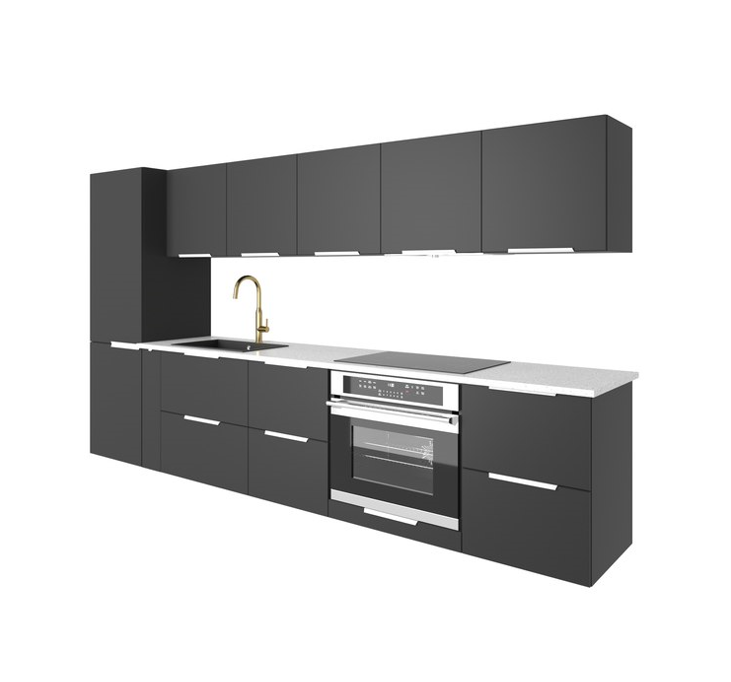 Under-sink Stainless Steel Cabinet with Plumbing Access