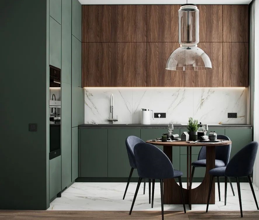 Modern Design Style Furniture Ready to Assemble Cupboard Complete Sets Stainless  Steel Drawer Modular Kitchen Cabinets for Sale