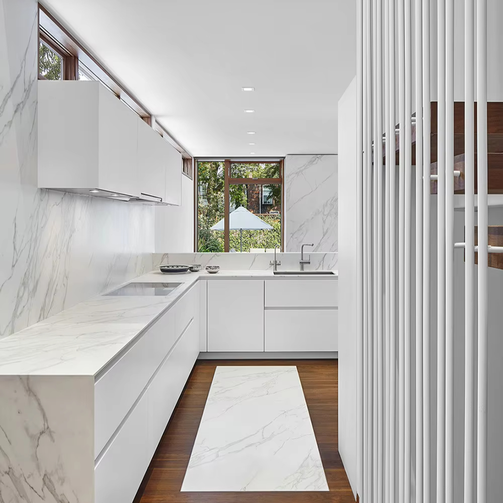 Modern Design Style Furniture Ready to Assemble Cupboard Complete Sets Stainless  Steel Drawer Modular Kitchen Cabinets for Sale