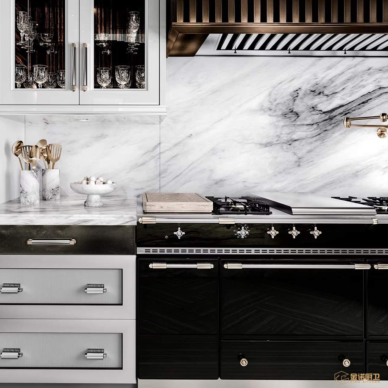 Elegant Modular Kitchen Cabinets