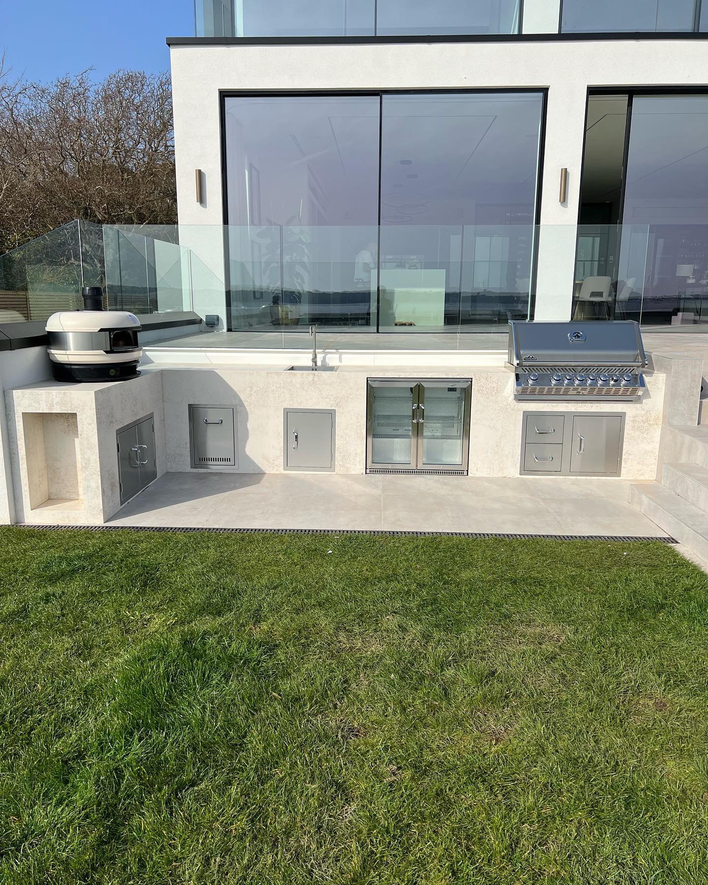 Modern Design Customized Outdoor Kitchen Cabinet Stainless Steel Outdoor Kitchen Bbq Island BBQ Grills
