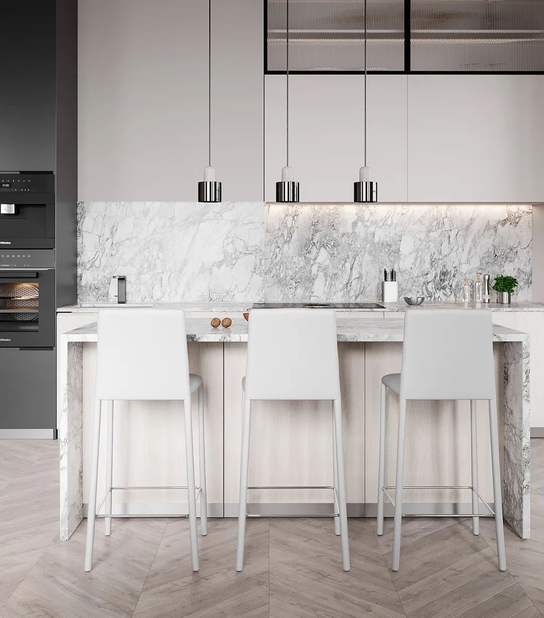 Stainless Steel Kitchen Cabinet with Innovative Storage Solutions