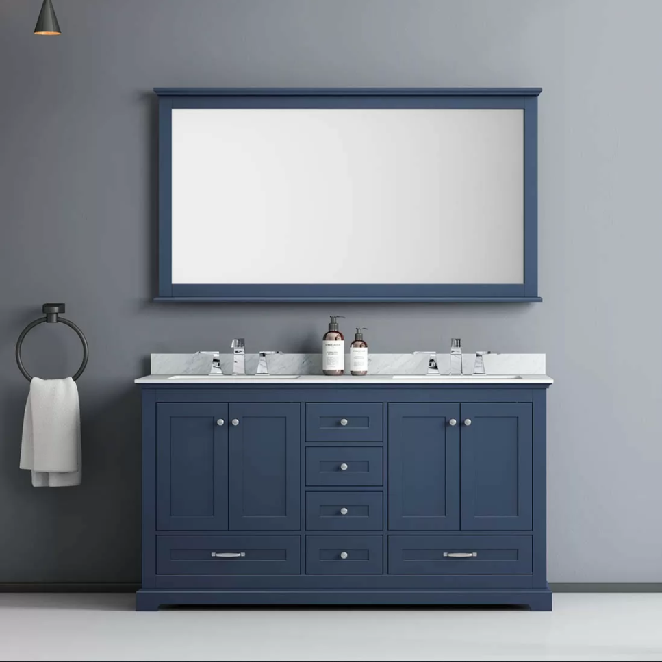 Aim  Smart Basin Mirror Luxury Modern Contemporary Toilet Furniture Set with Stone Sink Cabinet Bathroom Vanities