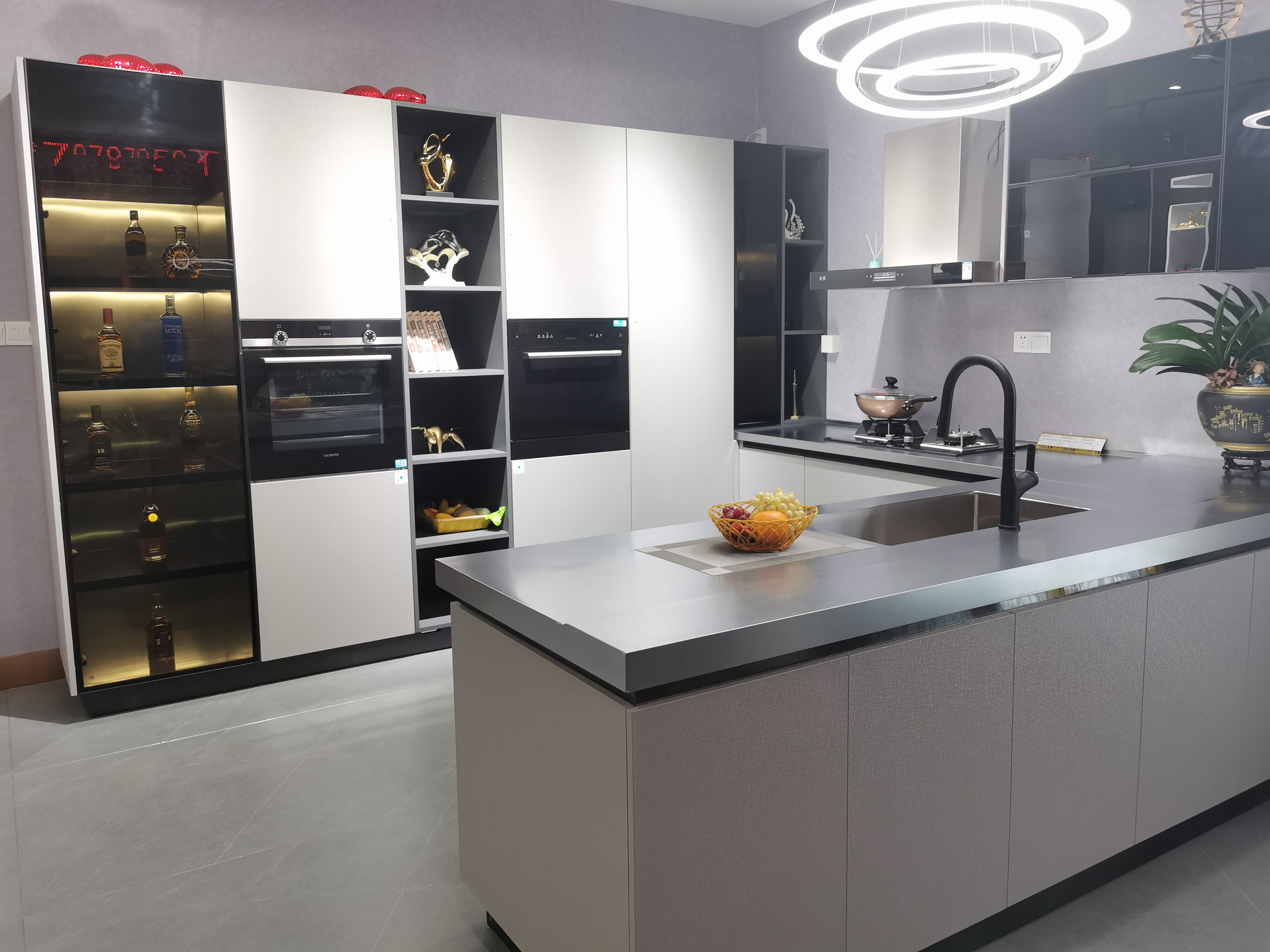 Refined Contemporary Metal Kitchen