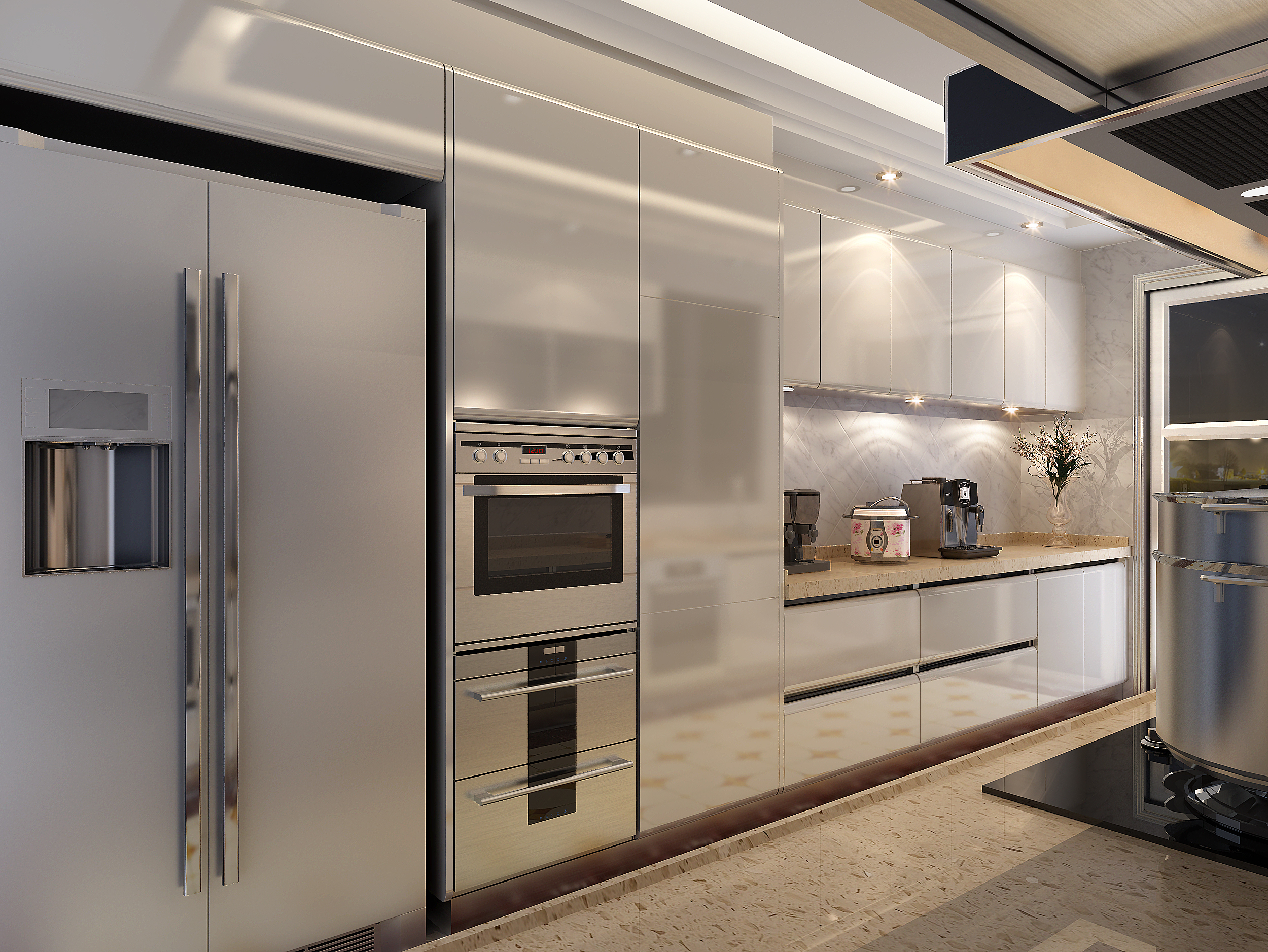 Premium Contemporary Modular Kitchen Cabinets