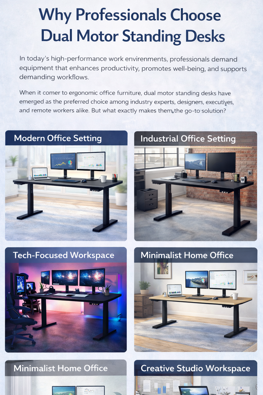 What Makes a Dual Motor Standing Desk Superior?