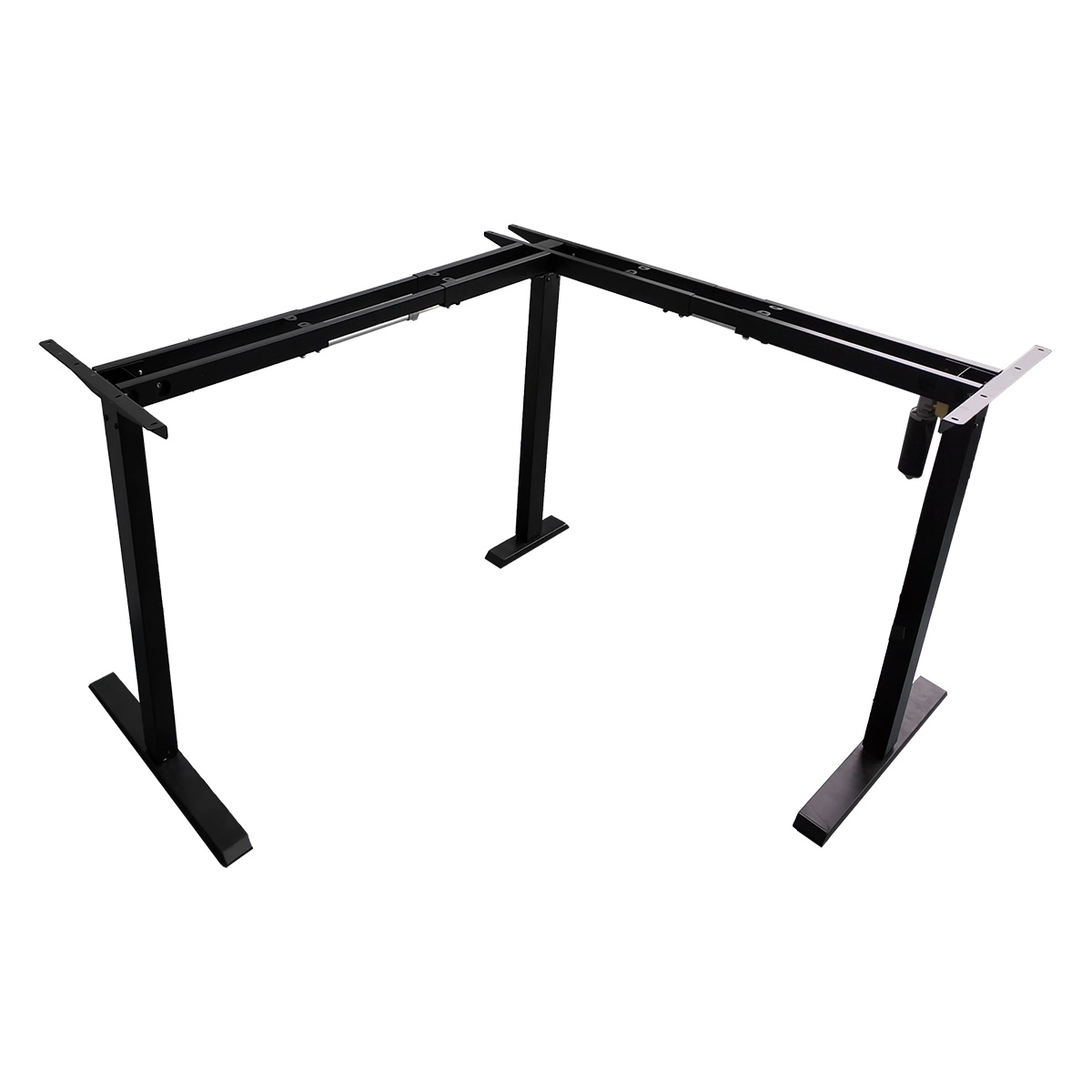 L Shaped Single Motor Standing Desk