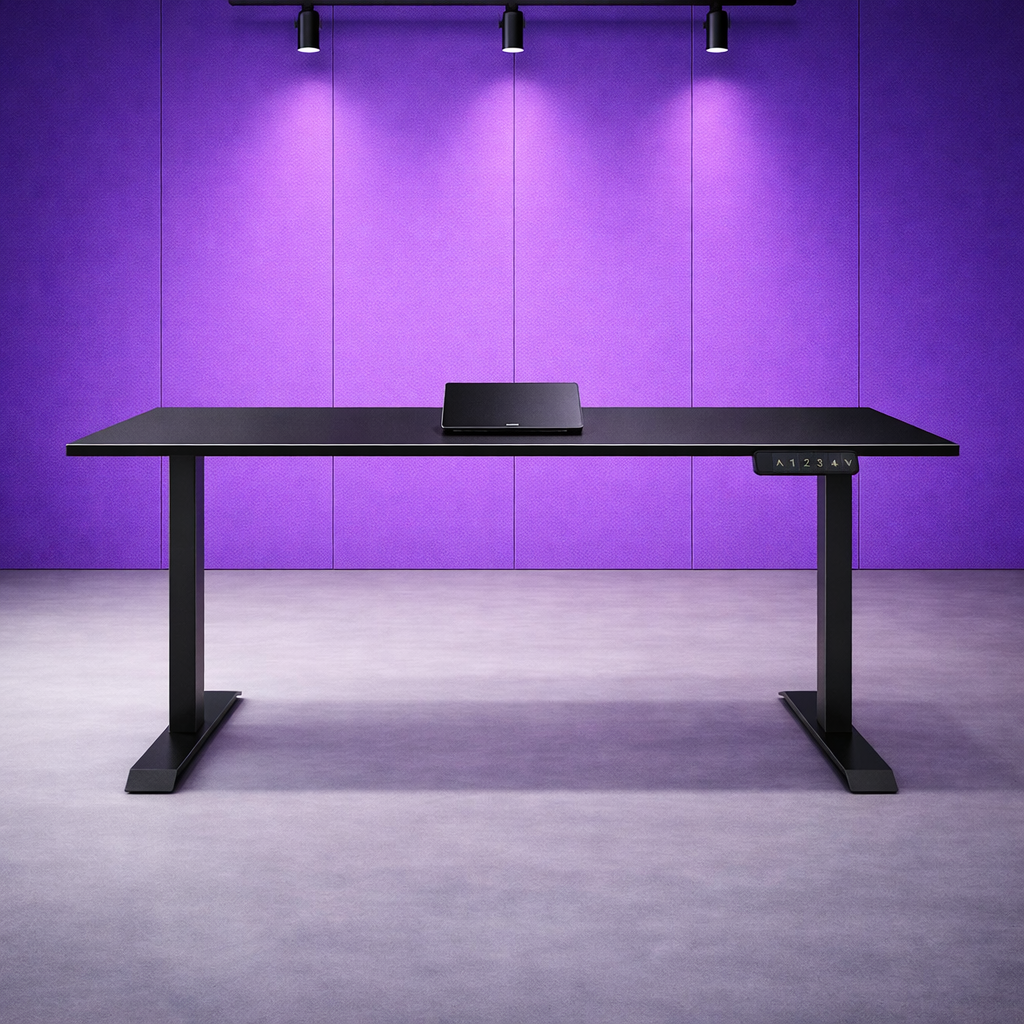 ZY-02 Electric Standing Desk Industrial Loft Office Scene