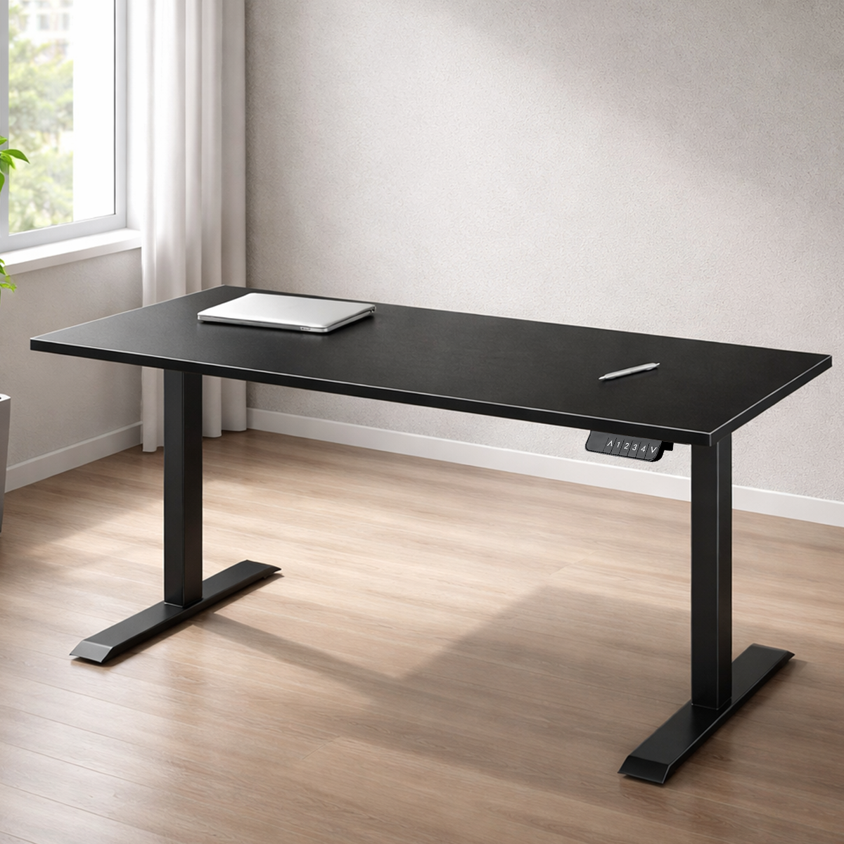 ZY-02 Black Dual Motor Standing Desk Creative Studio Workspace